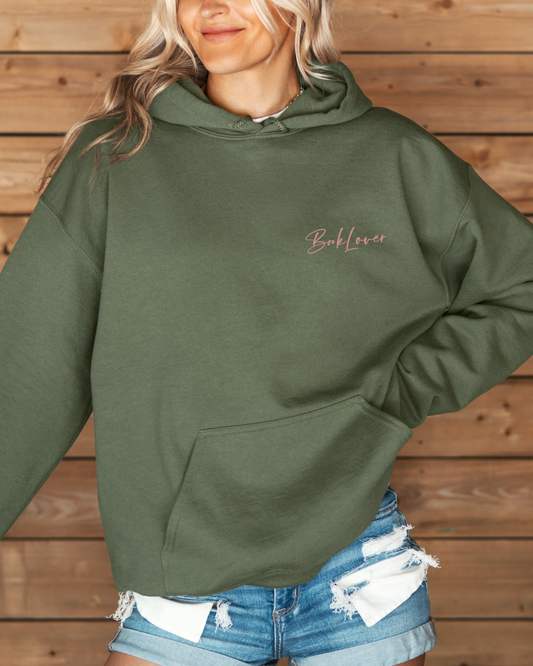 Book Lover Embroidered Hoodie